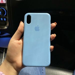 iPhone X baby blue case